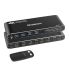 Simplecom KM430 Dual HDMI Monitor KVM Switch for 2 Computers with 4-Port USB Hub 4K@60Hz Keyboard Hotkey
